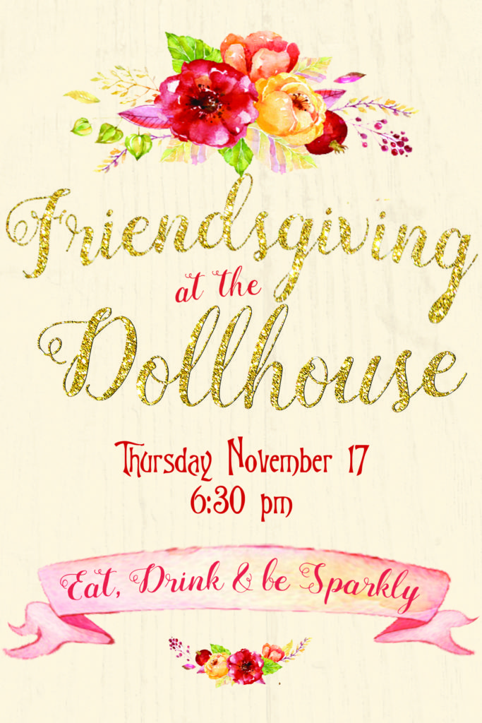 Friendsgiving Invite - Once Upon a Dollhouse